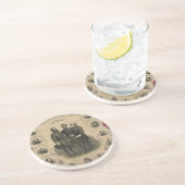 Heroes van de burgeroorlog zandsteen onderzetter (Zijkant)