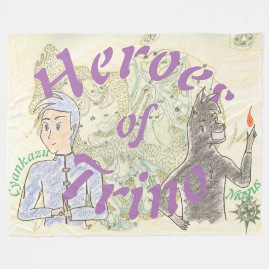Heroes van Trino (ft. Cyankazu & Magus) Fleece Deken (Voorkant (Horizontaal))