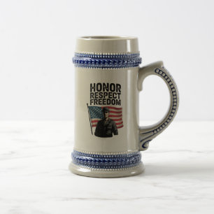 Heroes Veteran Day Patriottisch Ontwerp Bierpul