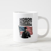 Heroes Veteran Day Patriottisch Ontwerp Grote Koffiekop (Rechts)