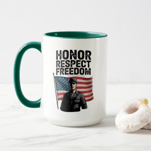 Heroes Veteran Day Patriottisch Ontwerp Mok