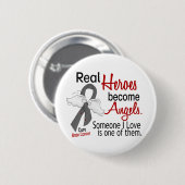 Heroes wordt Angels Brain Cancer Ronde Button 5,7 Cm (Voorkant /achterkant)