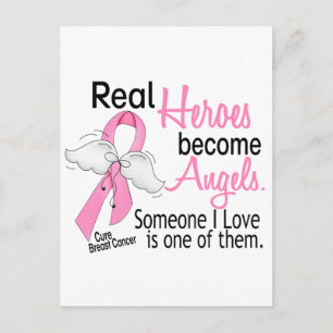 Heroes wordt Angels Breast Cancer Briefkaart