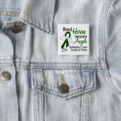 Heroes wordt Angels leverkanker Vierkante Button 5,1 Cm (In situ)