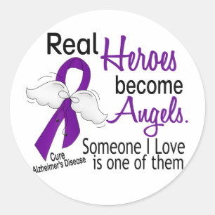Heroes wordt de ziekte van Alzheimer van Angels Ronde Sticker