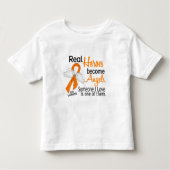 Heroes wordt engelse leukemie kinder shirts (Voorkant)