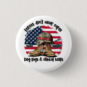 Heroes - Ze Draag hondentags en gevechtslaarzen Ronde Button 3,2 Cm