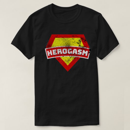 Herogasm Funny Superheld T  Design T-shirt (Design voorkant)