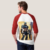Heroic Captain America T-shirt (Achterkant volledig)