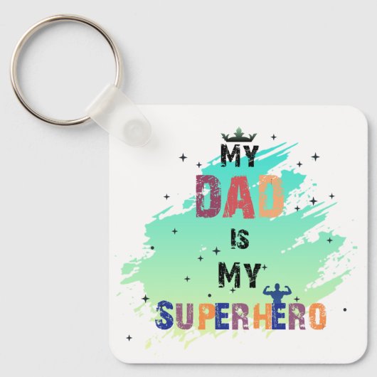 Heroic Dad Vibes Sleutelhanger (Voorkant)
