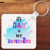 Heroic Dad Vibes Sleutelhanger (Achterkant)