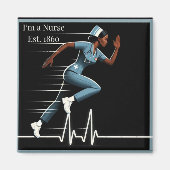 "Heroic Dash: Een verpleegster in actie, Est. 1860 Magneet (Voorkant)