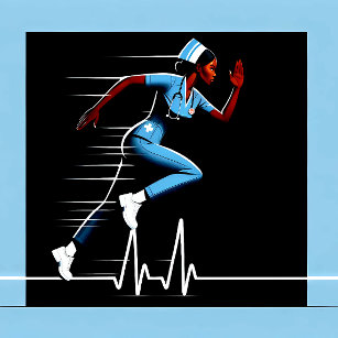 "Heroic Dash: Een verpleegster in actie, Est. 1860 Magneet