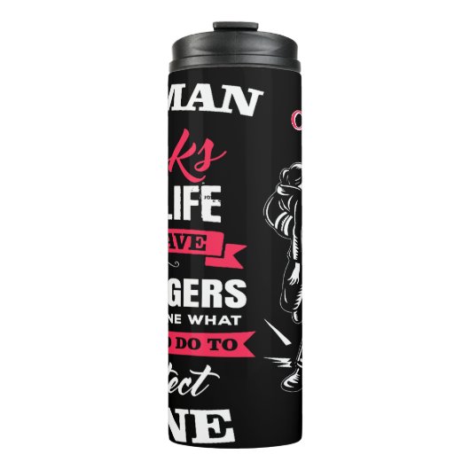 Heroic Firefighter: My Man Protects Mine Thermosbeker (Voorkant)