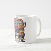 Heroic Firefighters & Dalmatian Anime Coffee Mug Koffiemok (Voorkant rechts)