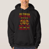 Heroic Retired Firefighter  Fireman  Idea Hoodie (Voorkant)