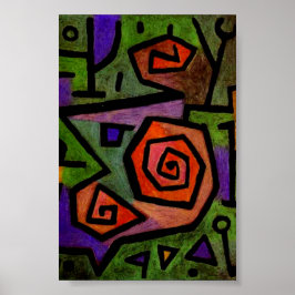 Heroic Rozen van Paul Klee Abstract Art Poster