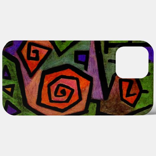 Heroic Rozen van Paul Klee Abstracte Art Case-Mate iPhone Case (Achterkant (horizontaal))