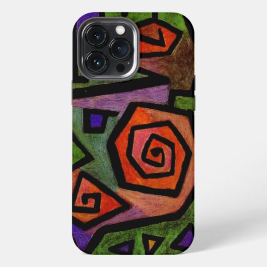 Heroic Rozen van Paul Klee Abstracte Art iPhone Hoesje (Achterkant)