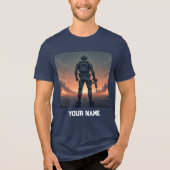 Heroic Soldier Back View T-Shirt (Voorkant)