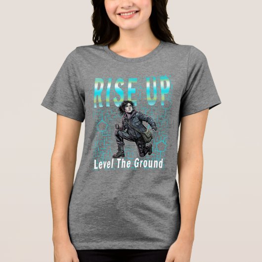 heroic style Tri-Blend shirt (Voorkant)