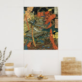 Heroic warrior Kashiwade no Omi Kanehira Poster (Keuken)