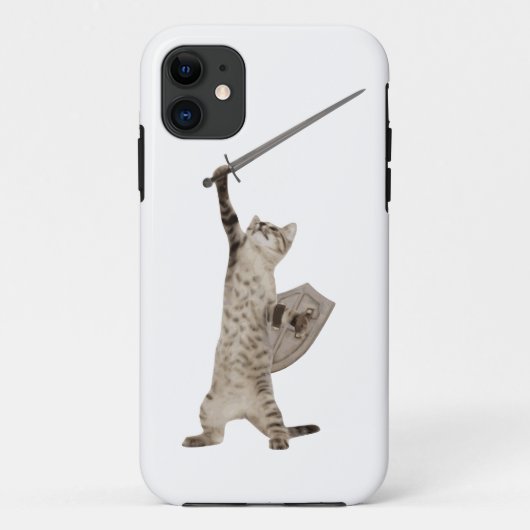 Heroic Warrior Knight Cat Case-Mate iPhone Case (Achterkant)