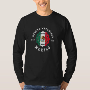 Heroica Matamoros Mexico Vlag Badge Vintage T-shirt