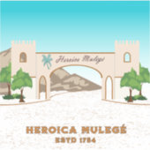 Heroica Mulegé Baja California Sur Mexico Sticker (Voorkant)