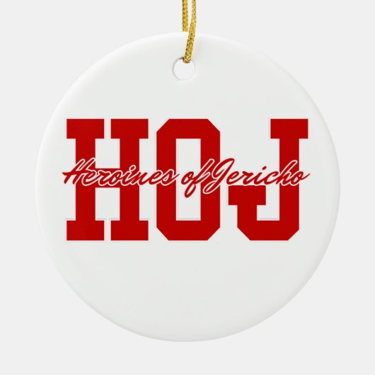 Heroines van Jericho (HOJ) Keramisch Ornament (Voorkant)