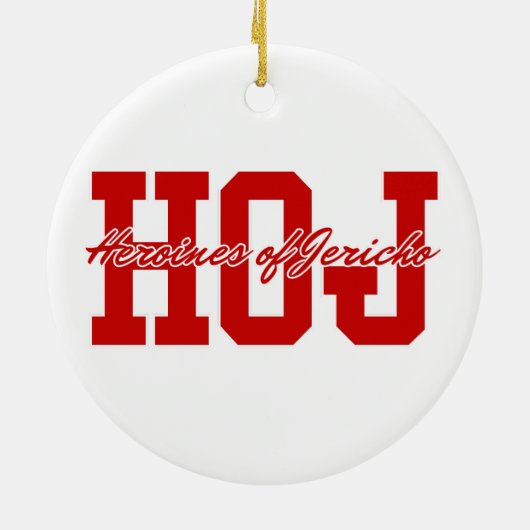 Heroines van Jericho (HOJ) Keramisch Ornament (Achterkant)