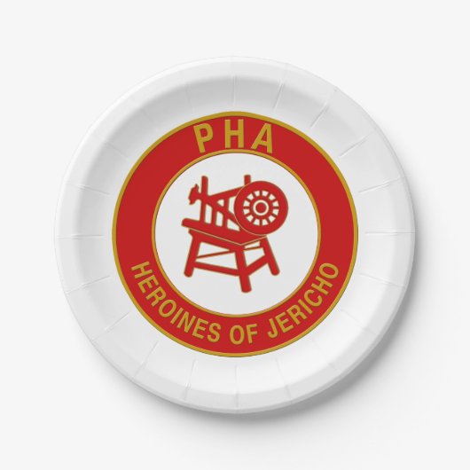 Heroines van Jericho Papieren Bordje (Voorkant)