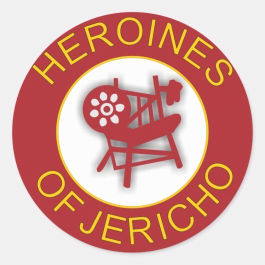 Heroines van Jericho Ronde Sticker (Voorkant)