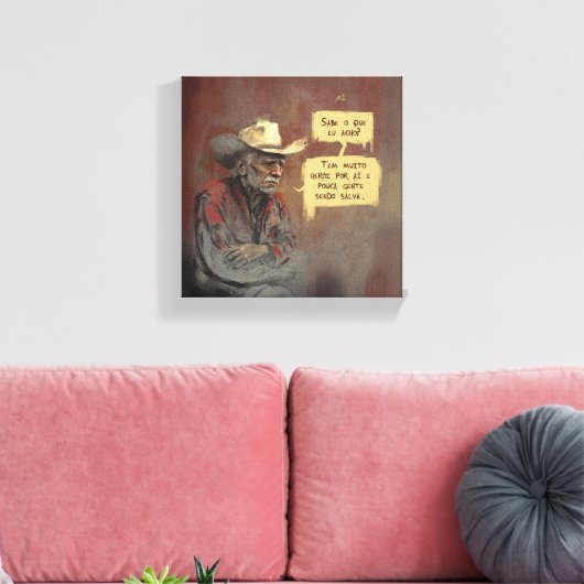 Heróis Canvas Afdruk (Insitu (Woonkamer))