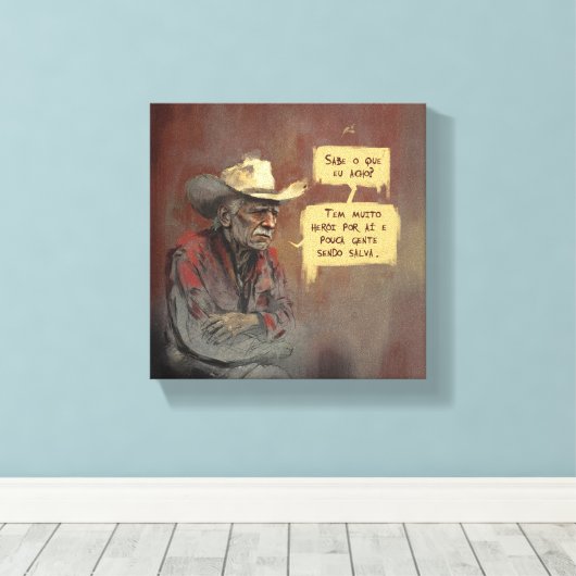 Heróis Canvas Afdruk (Insitu (Houten vloer))