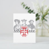 Herois do mar briefkaart (Staand voorkant)