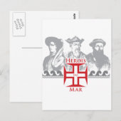 Herois do mar briefkaart (Voorkant / Achterkant)