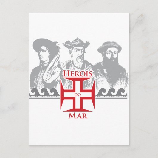 Herois do mar briefkaart (Voorkant)