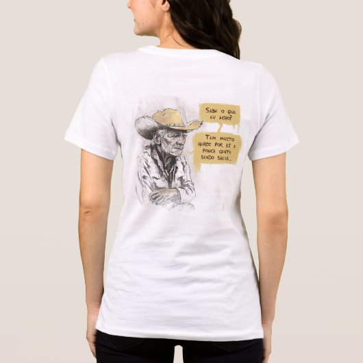 Heróis Tri-Blend Shirt (Achterkant)