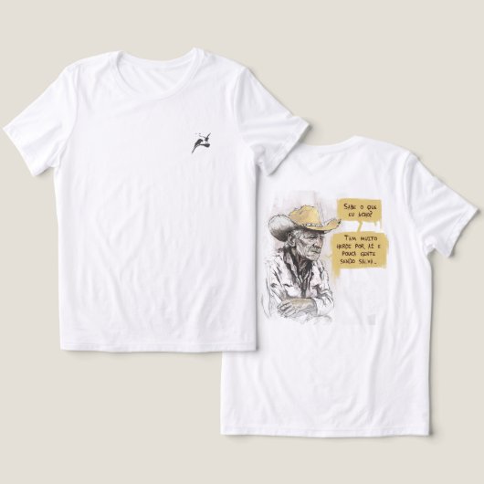 Heróis Tri-Blend Shirt (Ontwerp Voorkant & Achterkant)