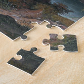 Heroïsch landschap met regenboog legpuzzel (Zijkant)