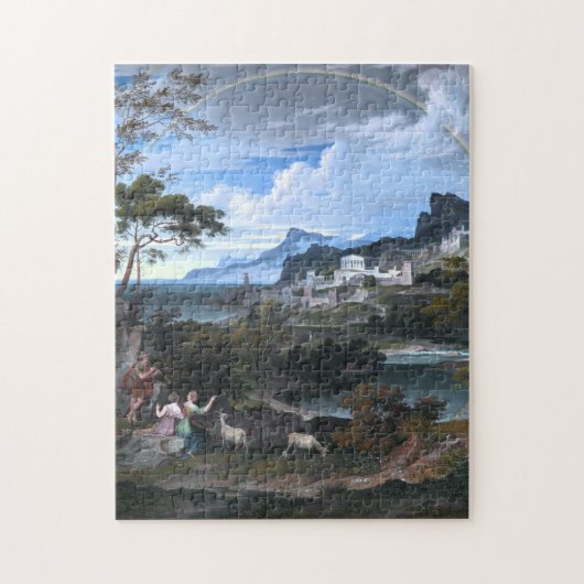 Heroïsch landschap met regenboog legpuzzel (Verticaal)