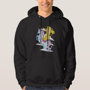 Heroïsche bananen met lange hlucht die een eenduid hoodie