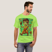 "Heroïsche Chhota Bheem Cartoon T-shirt voor kinde (Voorkant volledig)