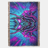 Heroïsche Cyberpunk Vibe Deken (Voorkant Verticaal)