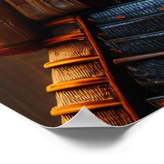 Heroïsche gouden epische samurai krijger digitale  poster (Hoek)