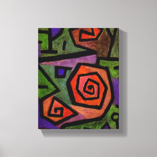 Heroïsche Rozen van Paul Klee Abstracte moderne ku Canvas Afdruk (Voorkant)