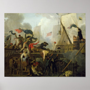 Heroïsme van de bemanning van "Le Vengeur du Peup Poster