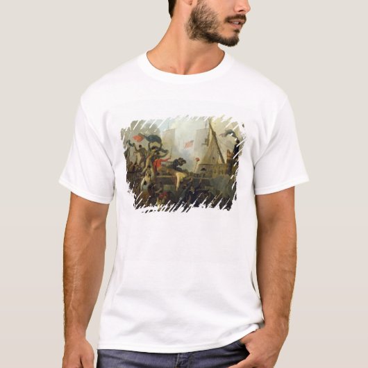Heroïsme van de bemanning van "Le Vengeur du Peupl T-shirt (Voorkant)