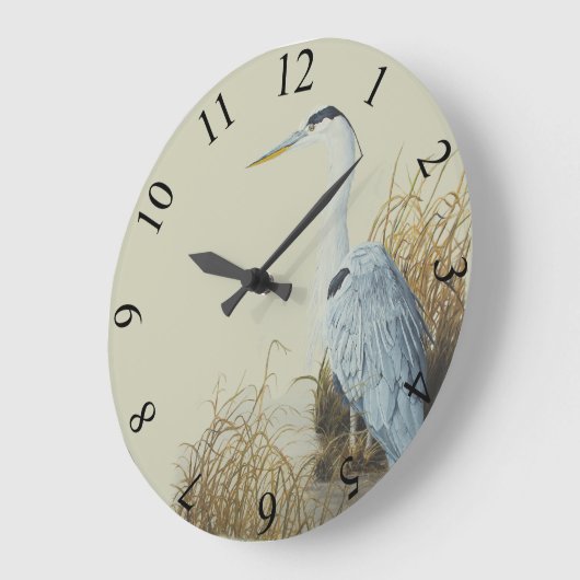 Heron aan de rand van Marsh Grote Klok (Hoek)